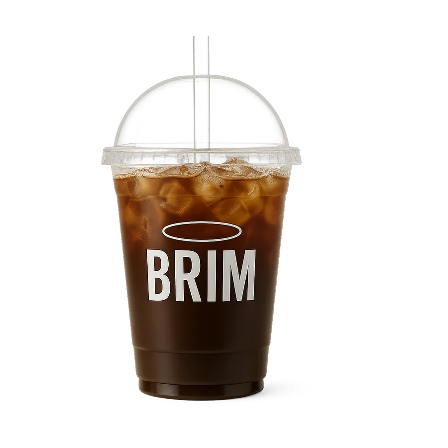 Custom printed clear PET cold cup