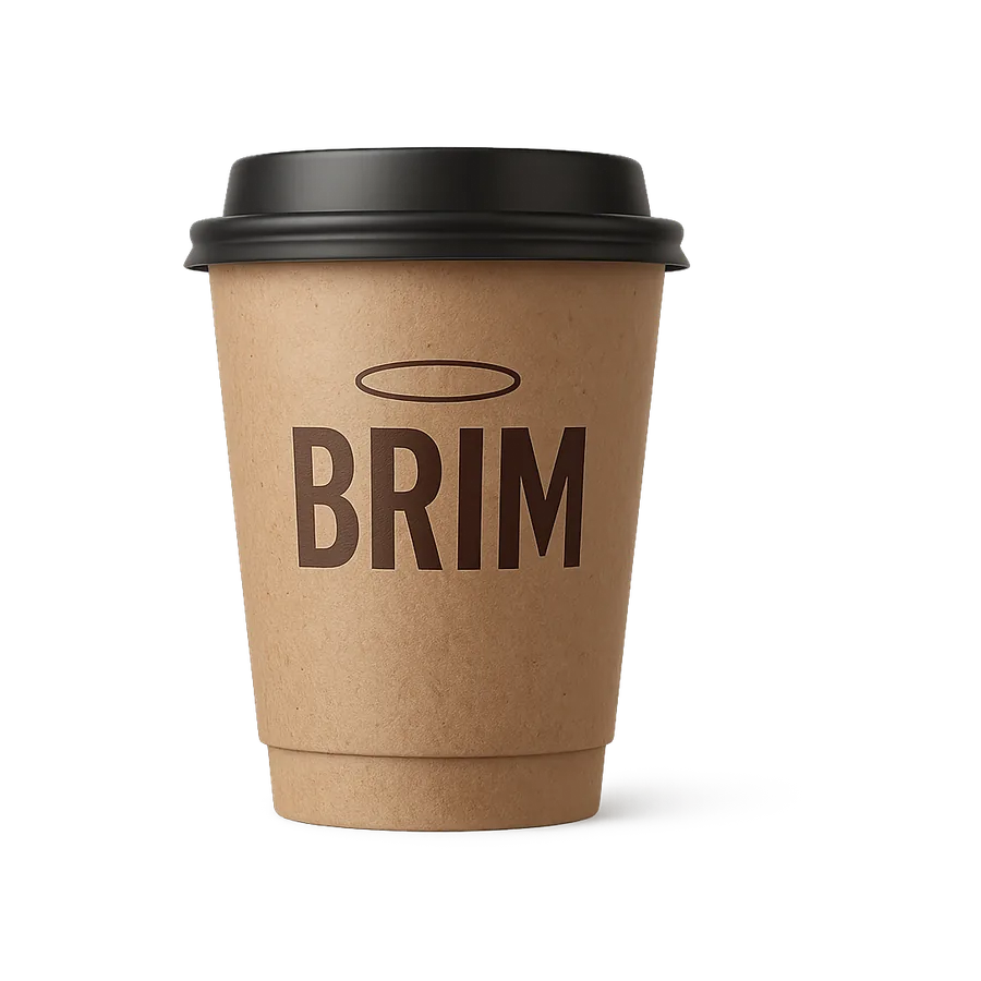 Recycled content custom paper hot cup