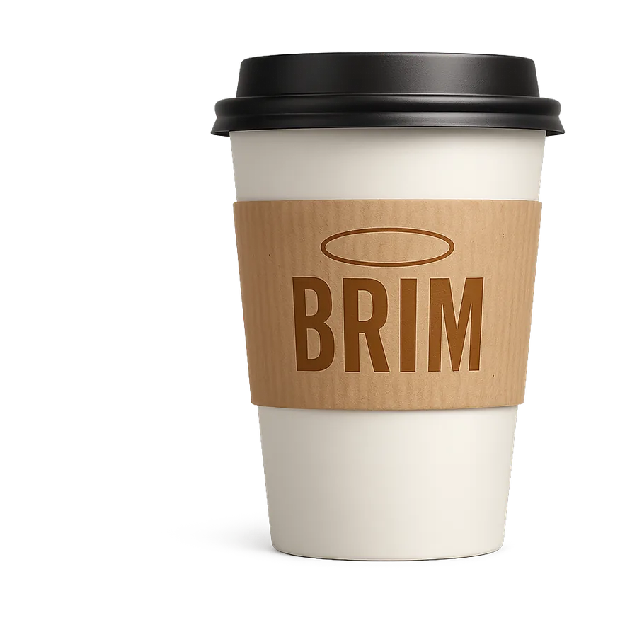Custom printed coffee cup sleeve